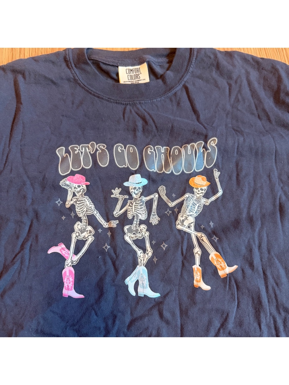 Comfory Colors Western Skeleton tee Size Medium